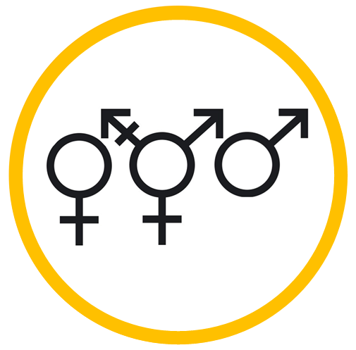 All sexes and genders icon